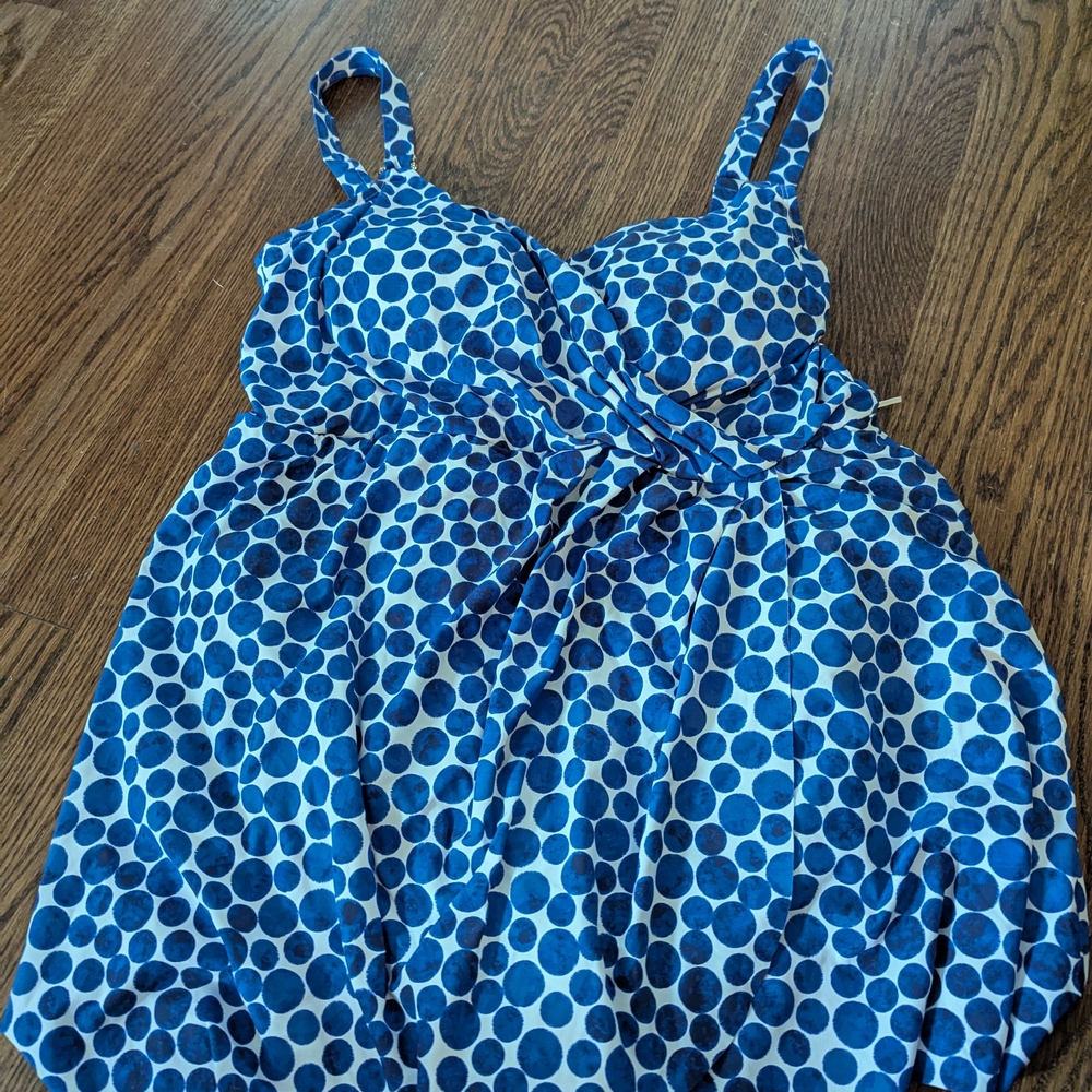 Anne Cole Navy and White Swimwear
